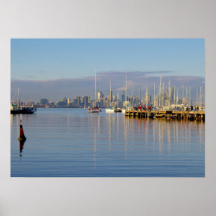 Pôster Barcos no porto