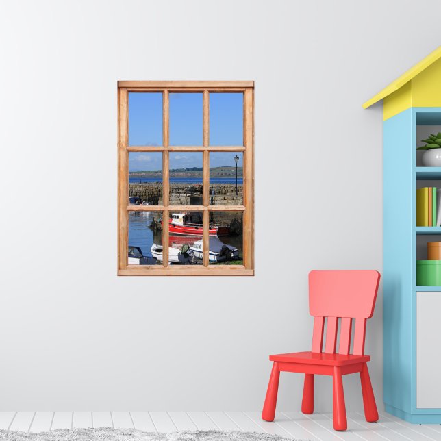 Pôster Barcos no porto - Falso guichê de janelas (Berçário 1)