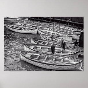 Poster Barcos salva-vidas titânicos