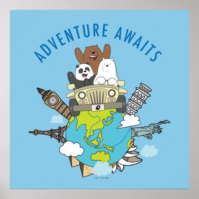 Poster Bare Bears - Aventura Aguarda (Frente)
