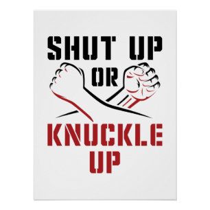 Pôster Bare Knuckle Boxing Cala-te ou Arranca-te