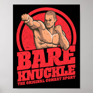 Poster Bare-knuckle Boxing - O Esporte de Combate Origina