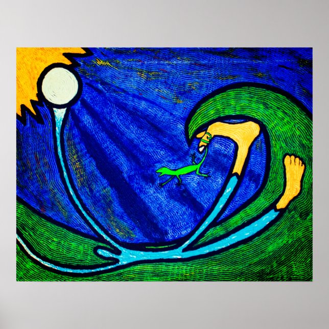 Poster Barefoot in Grass Dream painting (Frente)