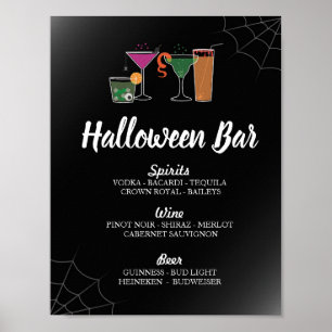 Poster Bares Cocktails Góticos Festa de Sinais de Hallowe