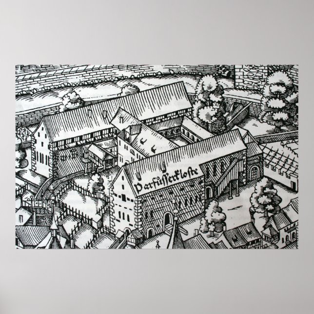 Pôster Barfüsserkloster - Zurique 1576 (Frente)