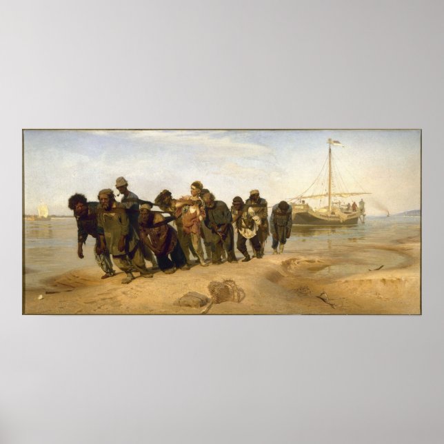Pôster Barge Haulers no Volga (Frente)