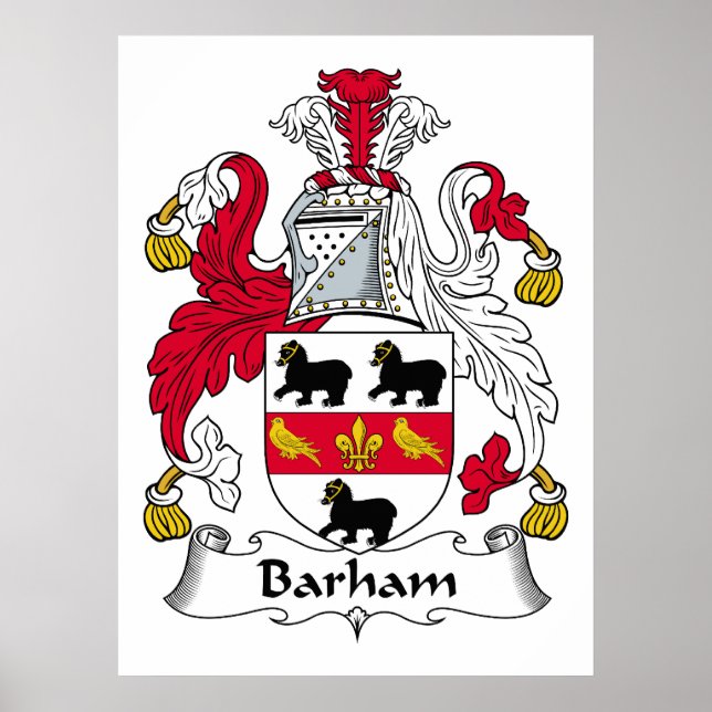 Pôster Barham Family Crest (Frente)