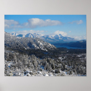Poster Bariloche, negro de Rio, Argentina