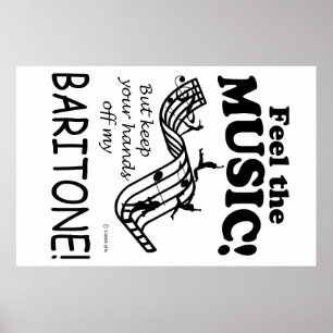 Pôster Baritone Sente A Música