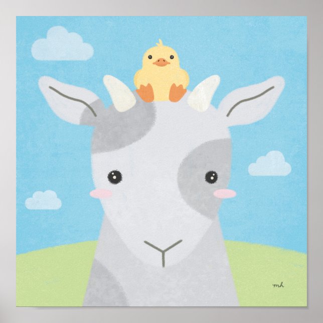 Poster Barn Buddies - Goat & Chick 2 (Frente)