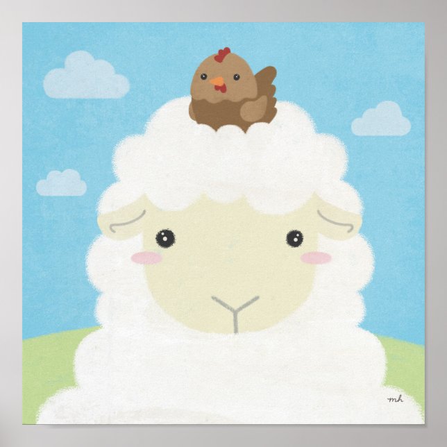 Poster Barn Buddies - Sheep & Chick 2 (Frente)