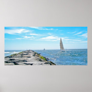 Poster Barnegat à vela na Internet no verão