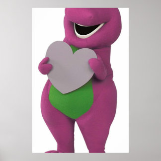 Poster Barney com coração