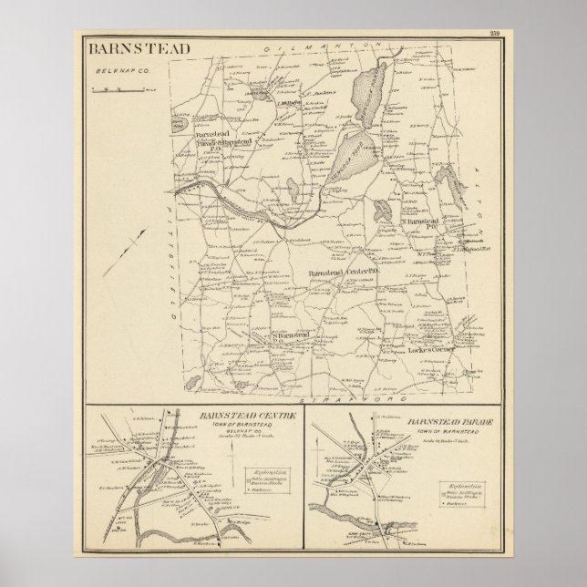 Pôster Barnstead, Belknap Co (Frente)