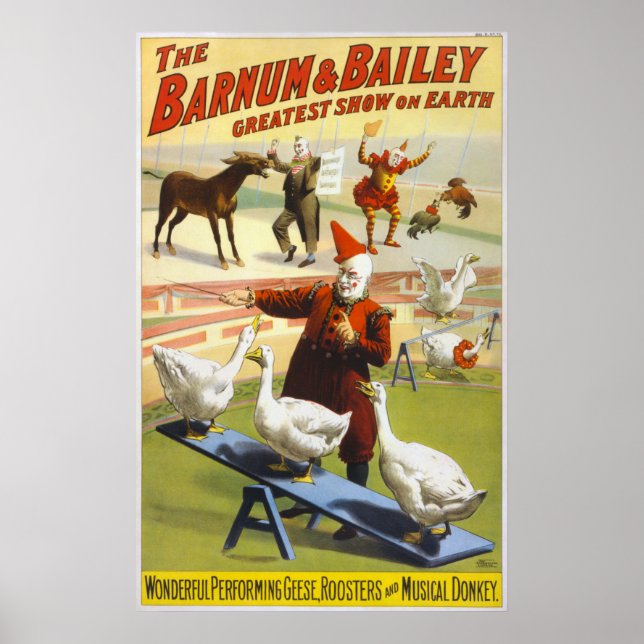 Poster Barnum & Bailey Circus - Circa 1900 (Frente)