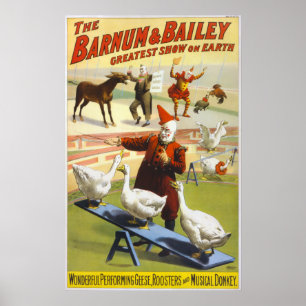 Poster Barnum & circo de Bailey - cerca de 1900