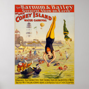 Poster Barnum & circo de Bailey - cerca de 1900