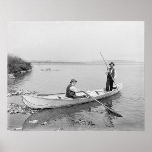 Pôster Barqueiro do St. Lawrence River, 1890. Foto do