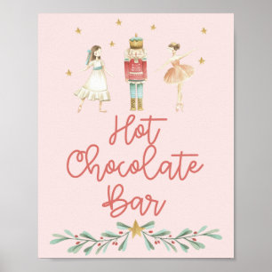 Poster Barra de Chocolate Quente Esmagador de Natal Carta