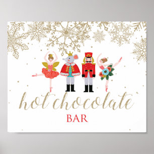 Poster Barra de Chocolate Quente Esmagador de Natal Poste