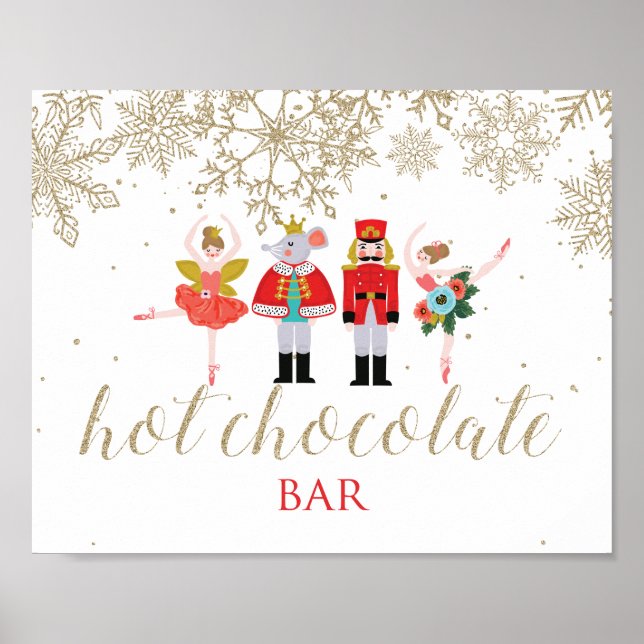 Poster Barra de Chocolate Quente Esmagador de Natal Poste (Frente)