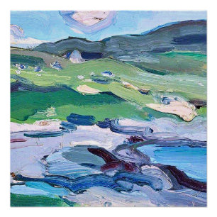 Pôster Barra, na Escócia, pintura de Samuel Peploe,