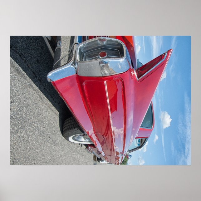 Poster barra quente clássica do Cadillac 1962 (Frente)