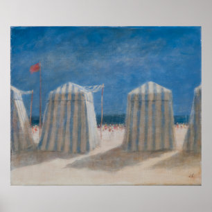 Poster Barracas Brittany 2012 da praia