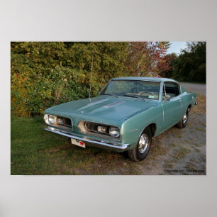 Pôster Barracuda 1967 de Plymouth