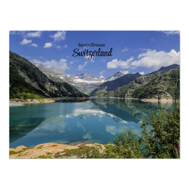 Pôster Barrage D'Emosson, Suiça (Frente)