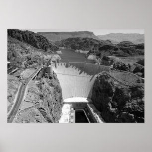 Poster Barragem Hoover 3 de B&W
