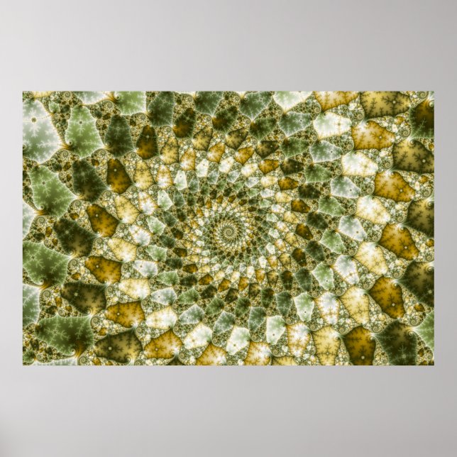 Pôster Barras Marmortas - Arte Mandelbrot (Frente)