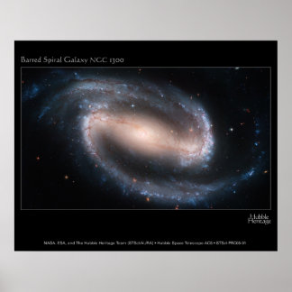 Poster BarredSpiralGalaxyNGC1300-2005-01-a