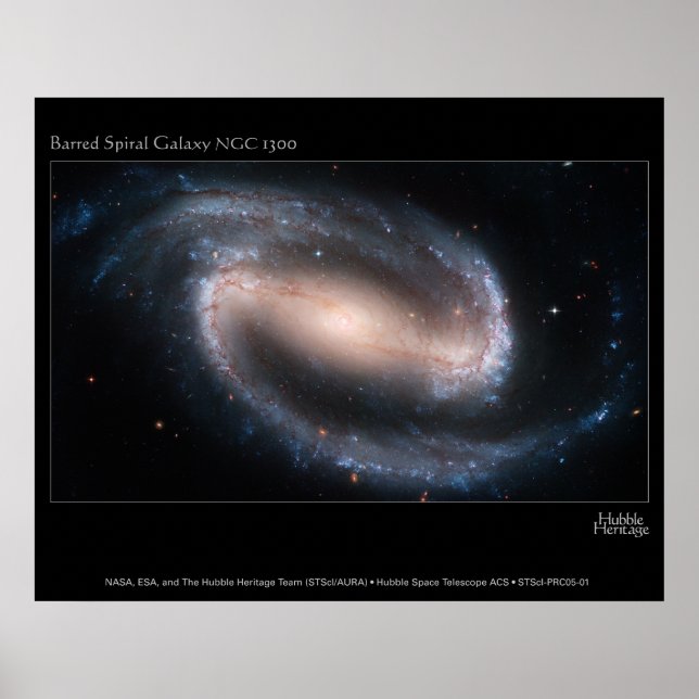 Poster BarredSpiralGalaxyNGC1300-2005-01-a (Frente)