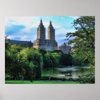 Barreiras no lago Central Park, San Remo