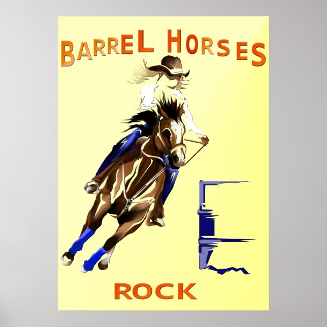 Poster Barrel Horses Rock (Frente)