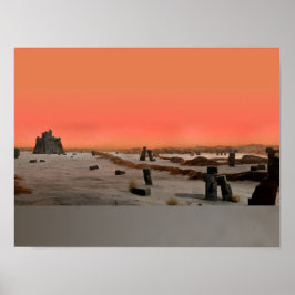 Poster Barren Alien Planet