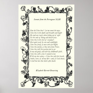 Poster Barrett Browning - Sonnets dos portugueses 43