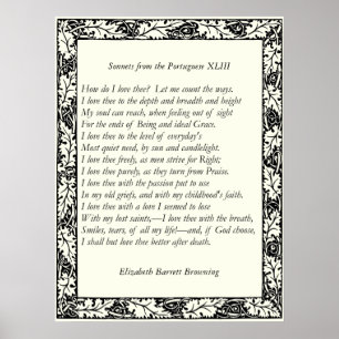 Poster Barrett Browning - Sonnets dos portugueses 43