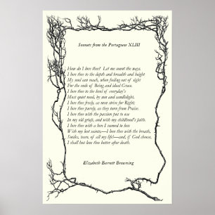Poster Barrett Browning - Sonnets dos portugueses 43