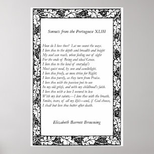 Poster Barrett Browning - Sonnets dos portugueses 43