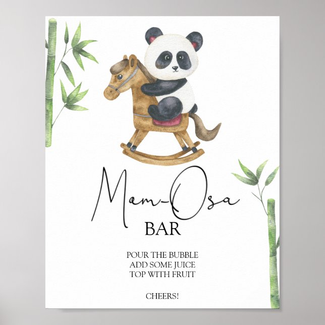 Poster Barriga de urso panda Momosa (Frente)
