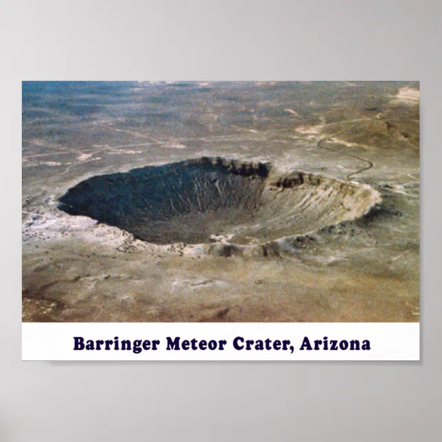 Pôster Barringer Meteor Crater | Zazzle Brasil