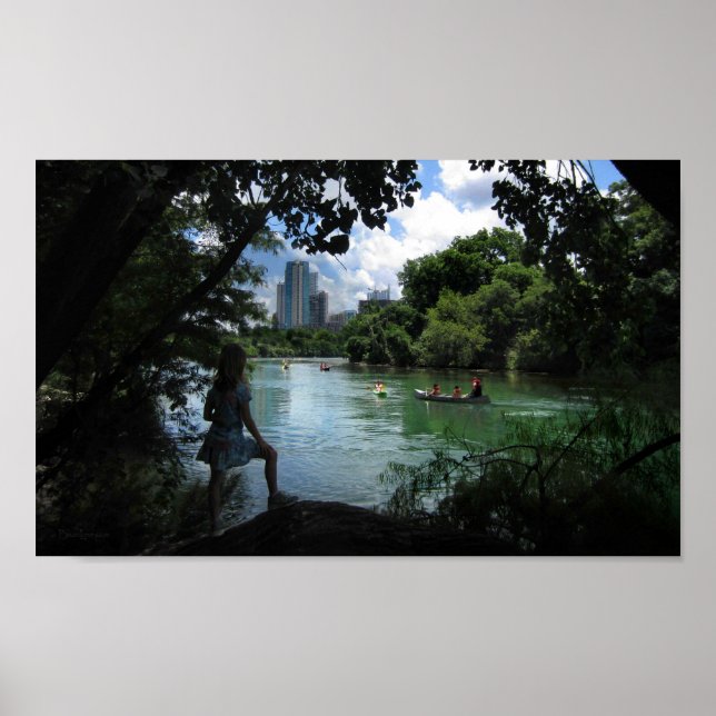 Pôster Barton Creek / Ladybird Lake - Austin, Texas (Frente)