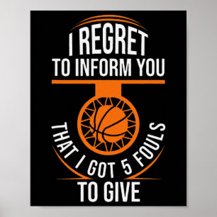 Poster Basball Fouts Cota Funny Basball 5 Foul Cha