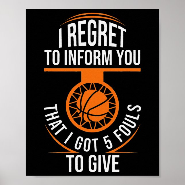 Poster Basball Fouts Cota Funny Basball 5 Foul Cha (Frente)