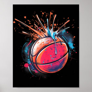 Poster Basball Watercolor Drawing Trabalho de arte Basbal