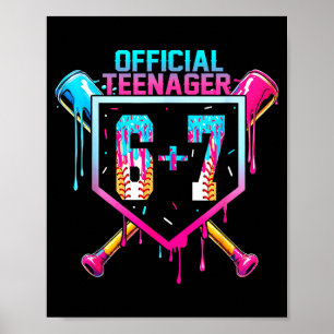 Poster Base de aniversário de 13 anos para #adolescente o