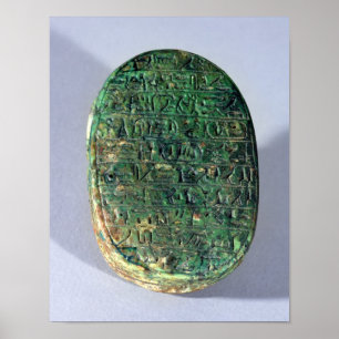 Pôster Base de um escaravelho do casamento de Amenhotep