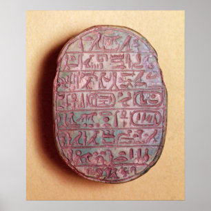 Poster Base de um escaravelho do casamento de Amenhotep